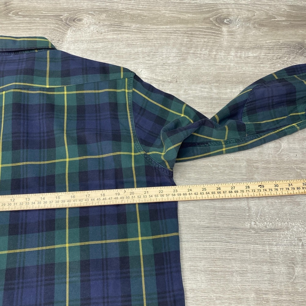 Polo by Ralph Lauren Green Navy Plaid Button-Down Shirt - Picture 6 of 9